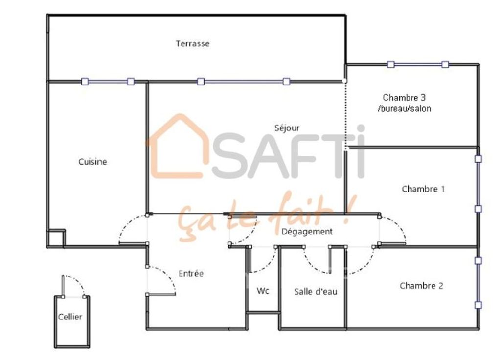 Achat appartement à vendre 4 pièces 85 m² - Bayonne