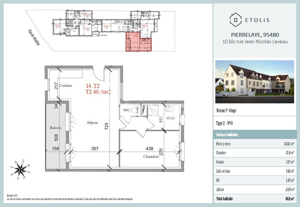 Achat appartement 3 pièces 49 m² - Conflans-Sainte-Honorine