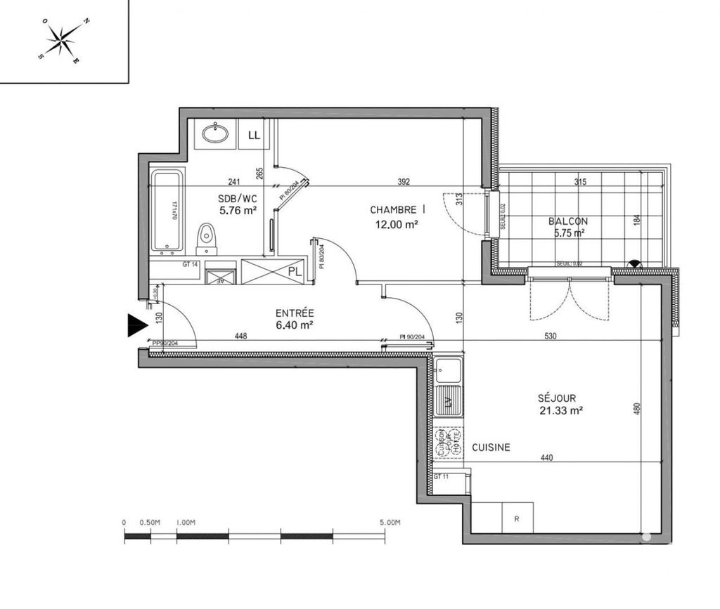 Achat appartement à vendre 2 pièces 45 m² - Oberhausbergen