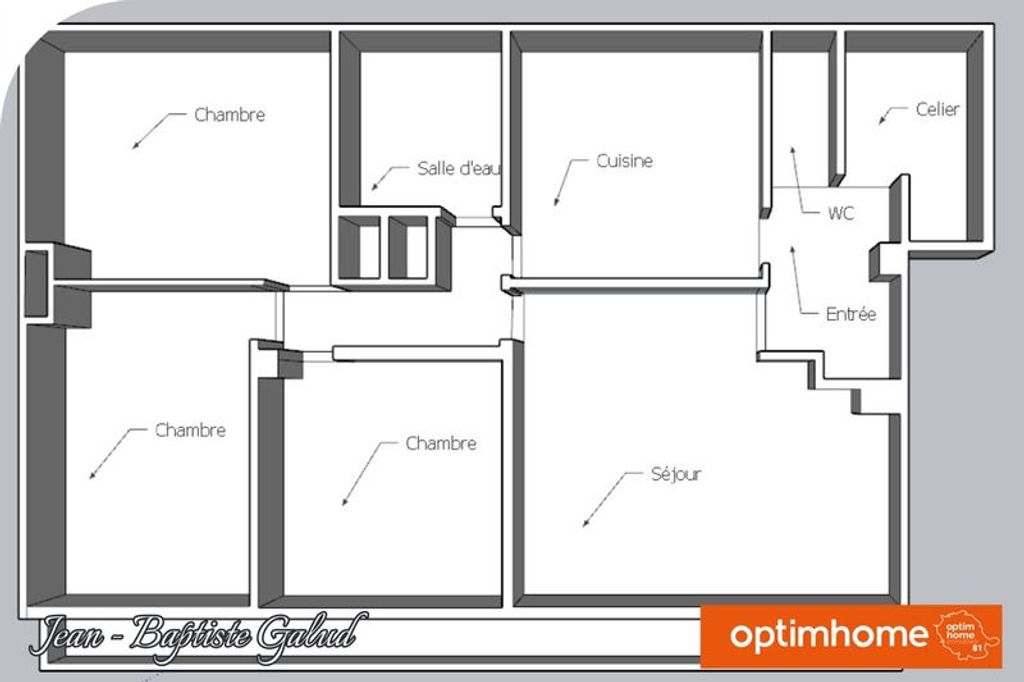 Achat appartement à vendre 4 pièces 73 m² - Carmaux