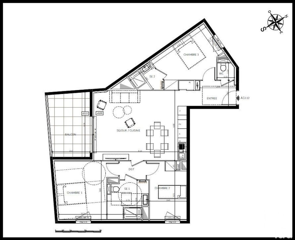 Achat appartement à vendre 4 pièces 79 m² - Saint-André-de-la-Roche