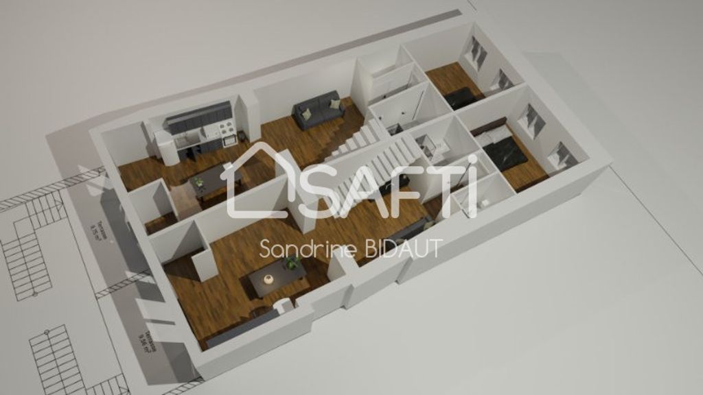 Achat appartement à vendre 4 pièces 71 m² - Saint-Trivier-de-Courtes