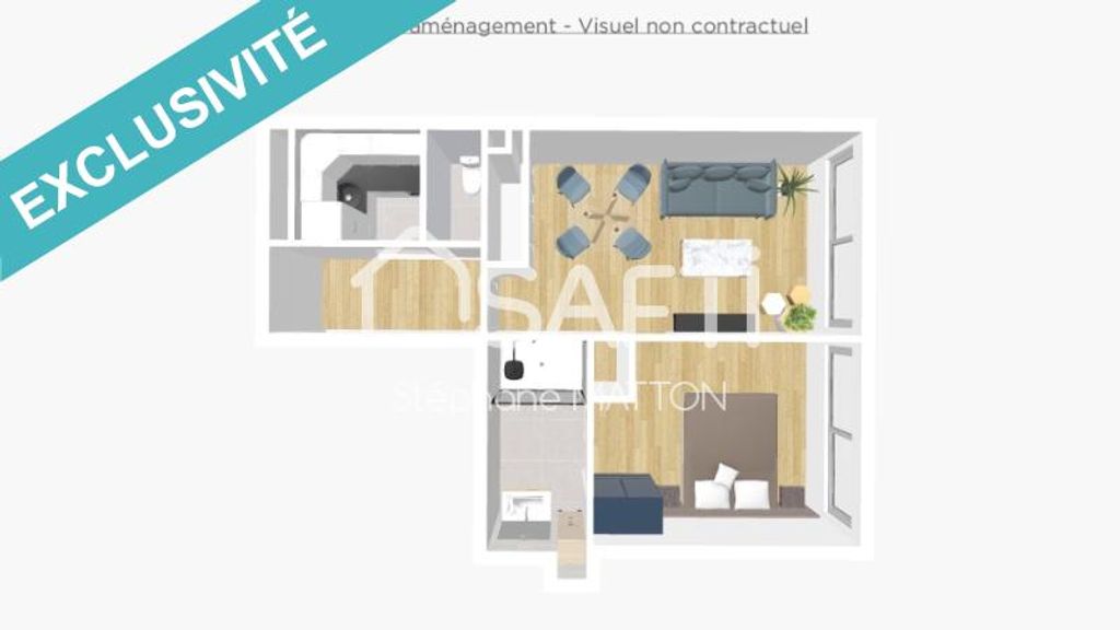 Achat appartement 2 pièce(s) Saint-Saulve