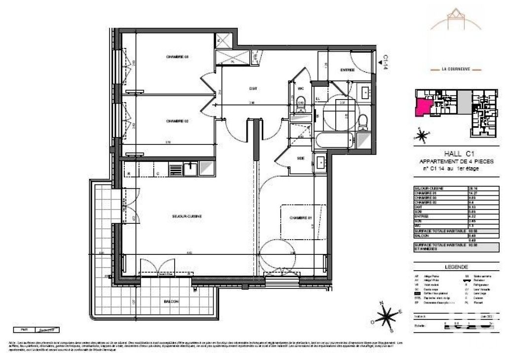 Achat appartement à vendre 4 pièces 83 m² - La Courneuve