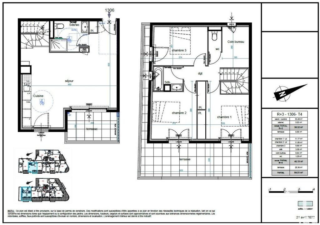 Achat duplex à vendre 4 pièces 84 m² - Antibes