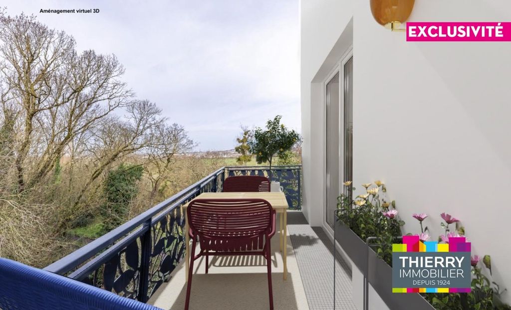 Achat appartement à vendre 3 pièces 59 m² - Bouguenais