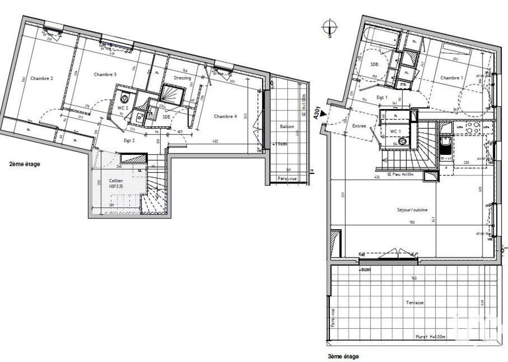 Achat duplex à vendre 5 pièces 121 m² - Nantes
