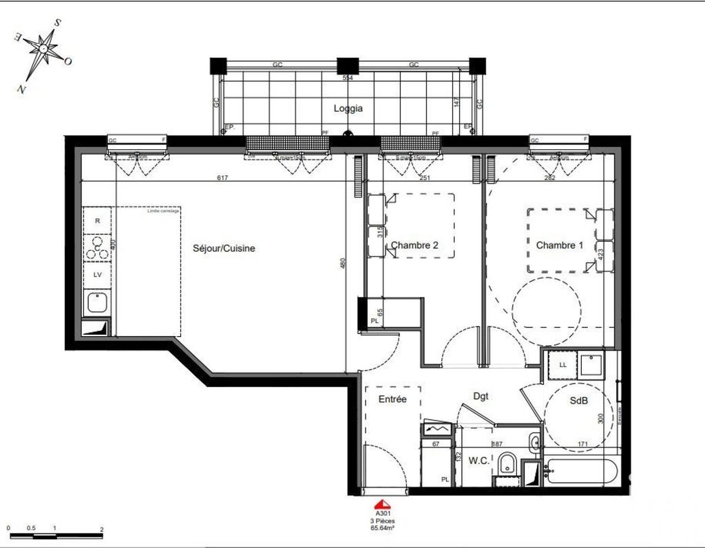 Achat appartement à vendre 3 pièces 66 m² - Clamart