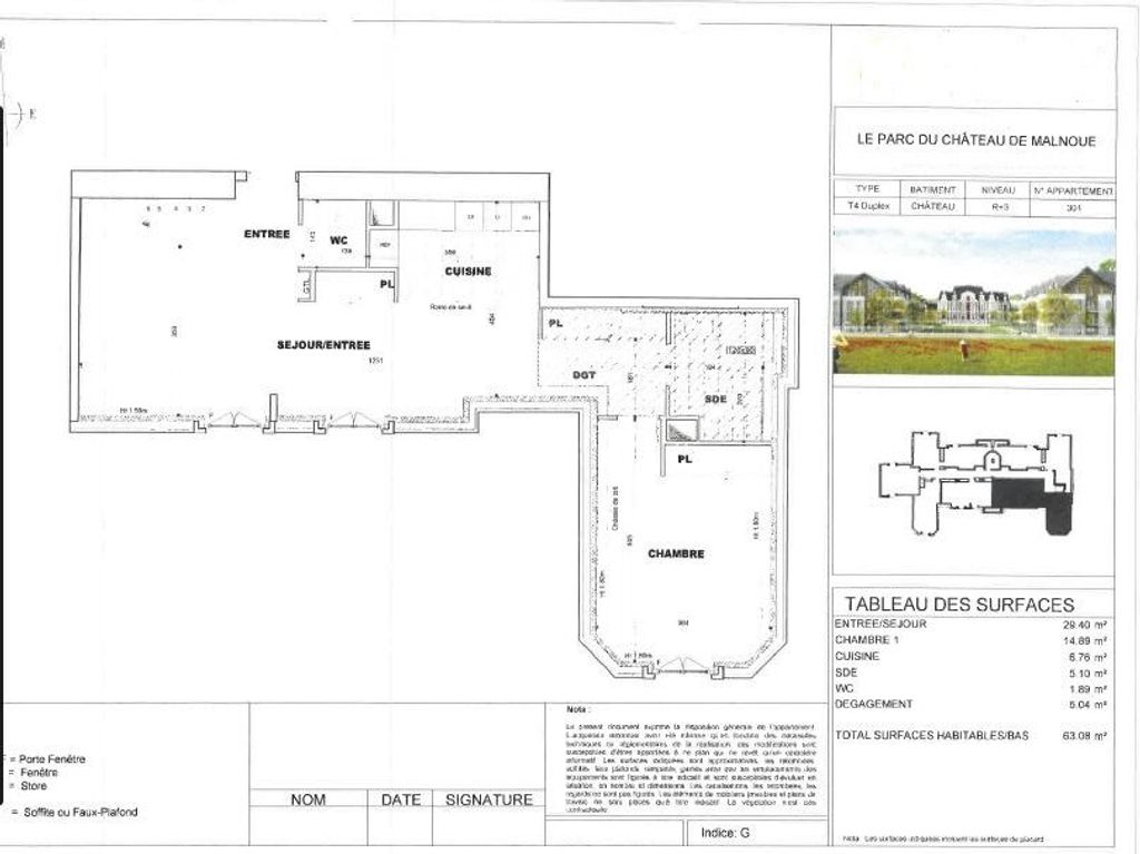 Achat appartement 4 pièce(s) Émerainville