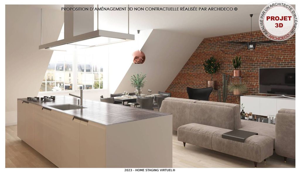 Achat appartement à vendre 2 pièces 84 m² - Château-Gontier