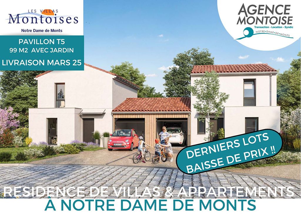 Achat maison à vendre 4 chambres 99 m² - Notre-Dame-de-Monts