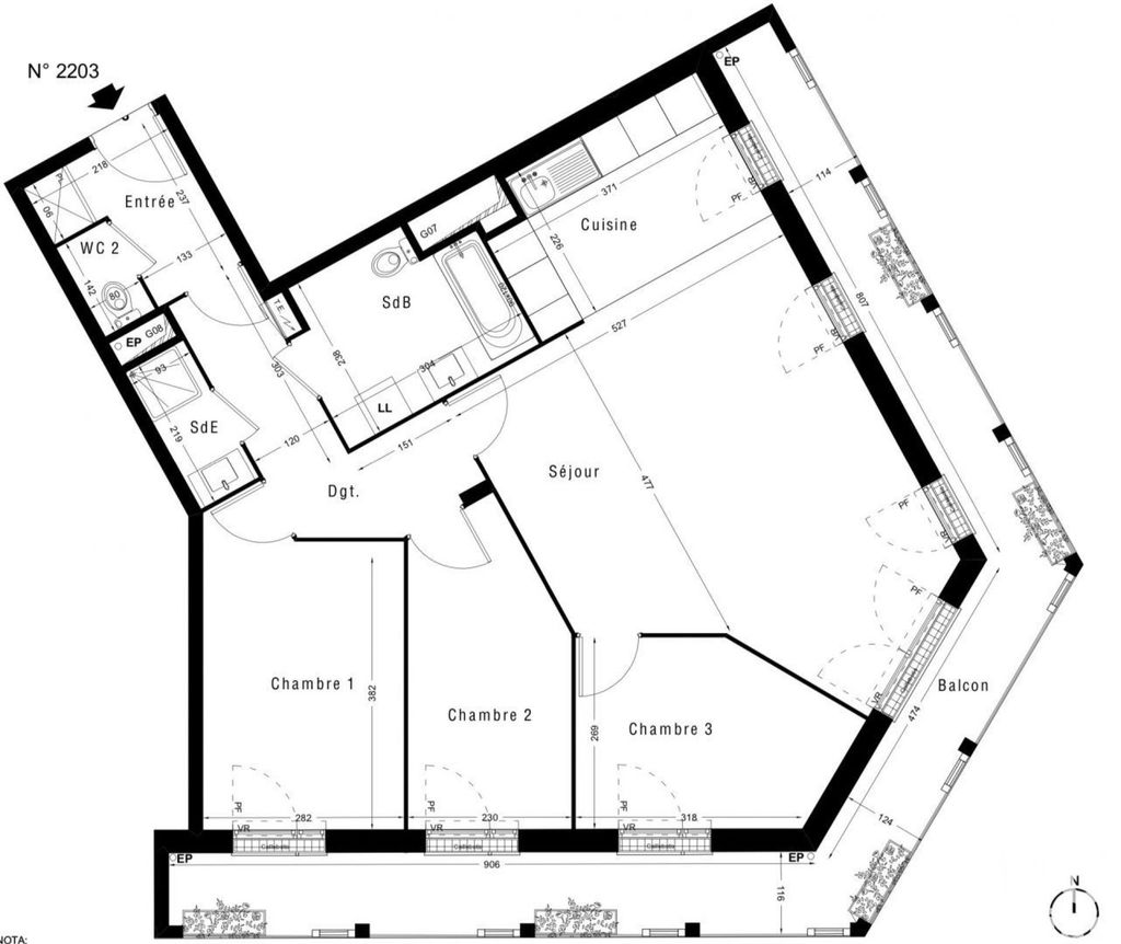Achat appartement à vendre 4 pièces 87 m² - Pomponne