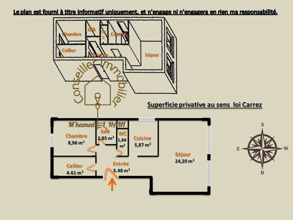 Achat appartement à vendre 2 pièces 52 m² - Talence