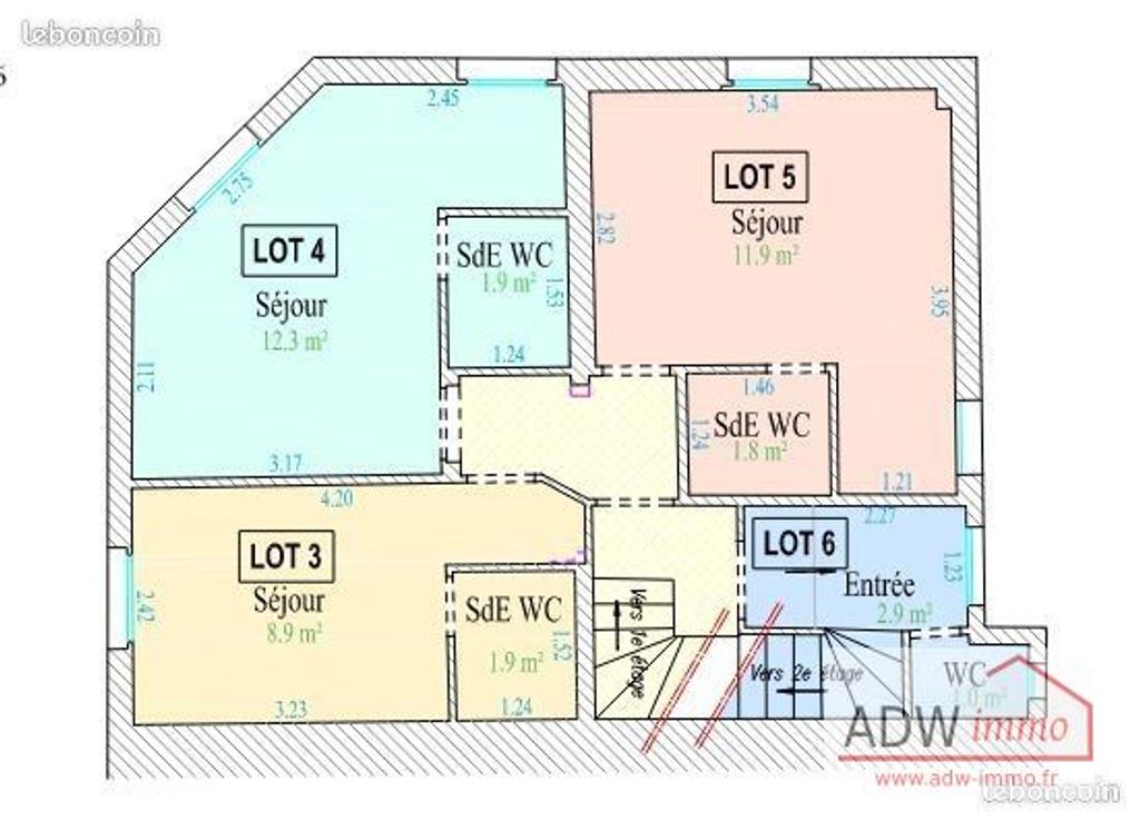 Achat duplex à vendre 2 pièces 42 m² - Alfortville