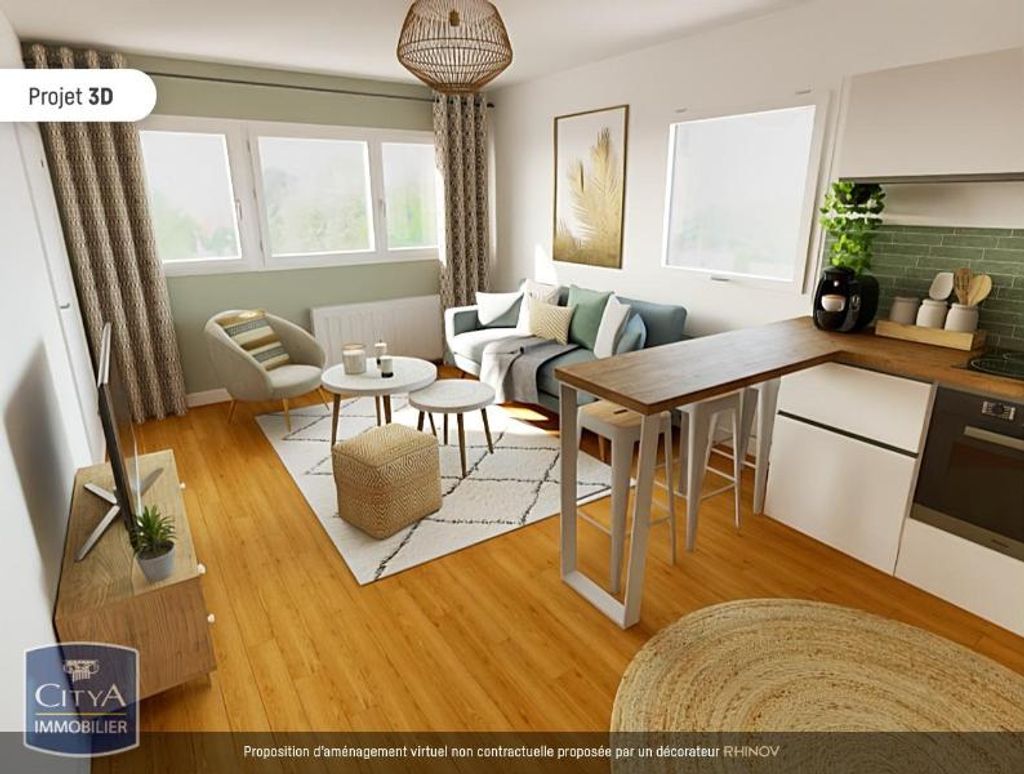 Achat appartement à vendre 2 pièces 43 m² - Lille