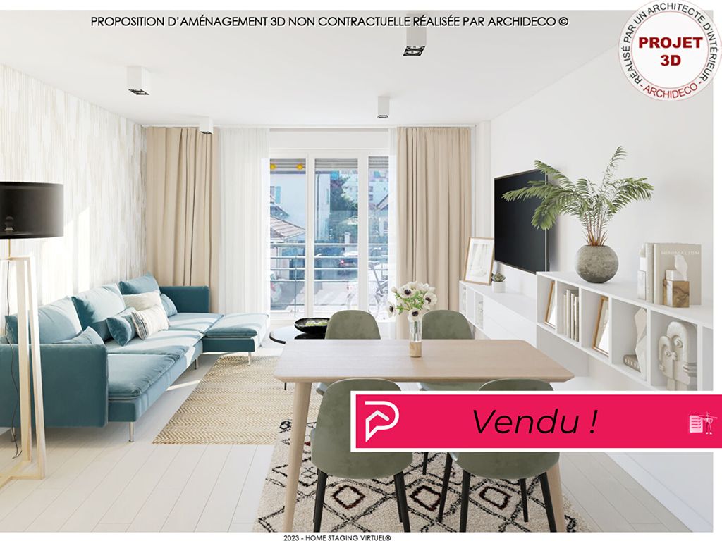 Achat appartement à vendre 2 pièces 49 m² - Ville-la-Grand