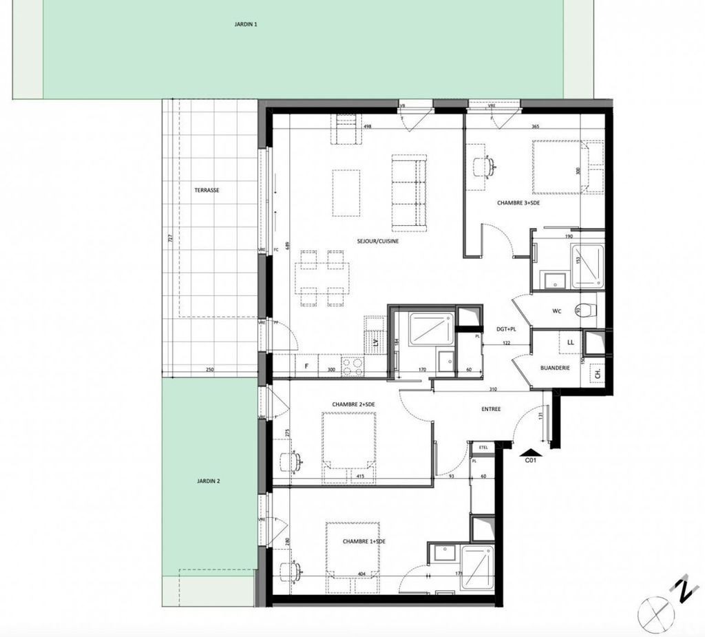 Achat appartement à vendre 4 pièces 91 m² - Annemasse
