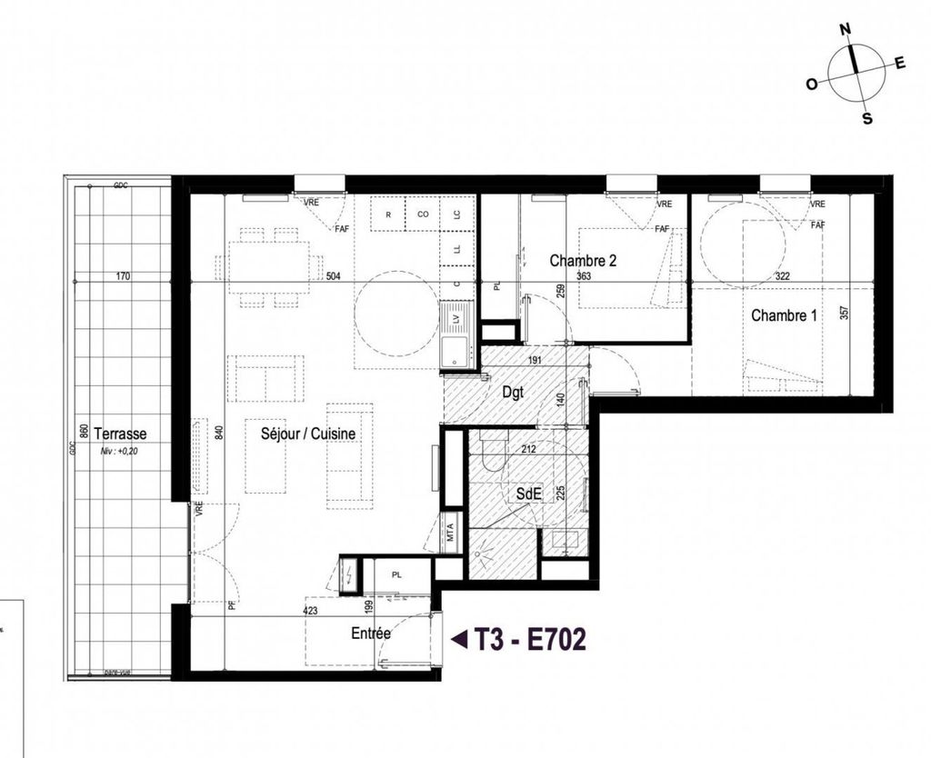 Achat appartement à vendre 3 pièces 69 m² - Bordeaux