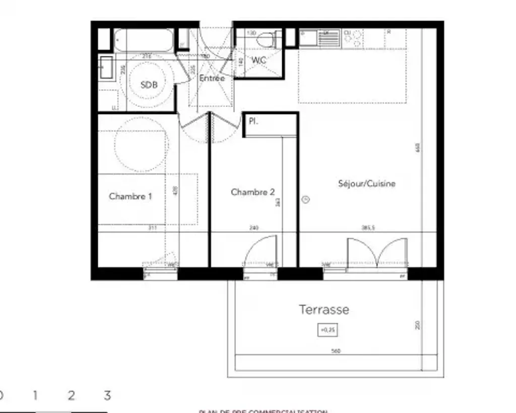 Achat appartement à vendre 3 pièces 61 m² - Castelnau-le-Lez