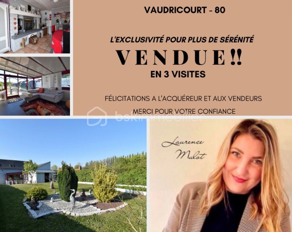 Achat maison à vendre 3 chambres 128 m² - Vaudricourt