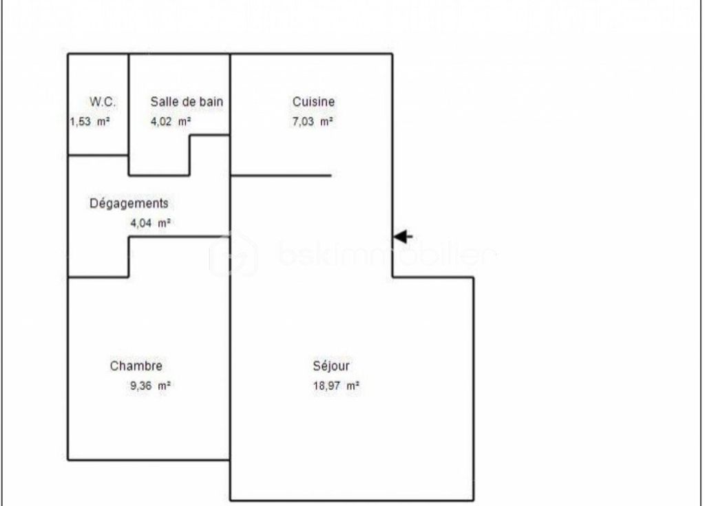 Achat appartement à vendre 2 pièces 43 m² - Villiers-sur-Marne