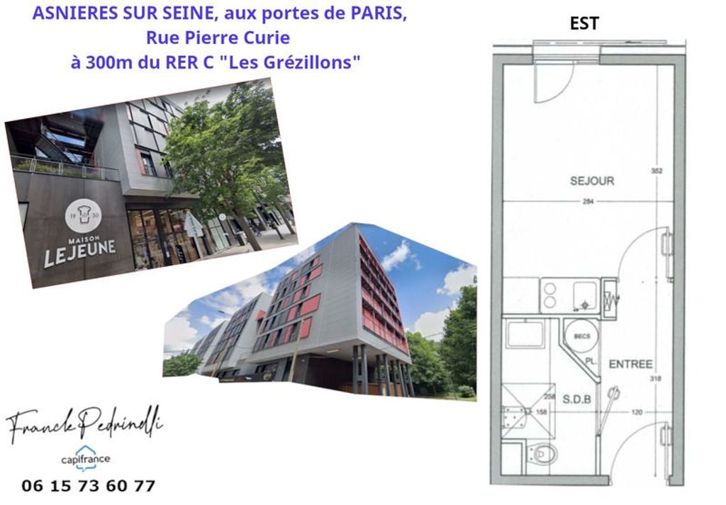 Achat appartement 1 pièce(s) Asnières-sur-Seine