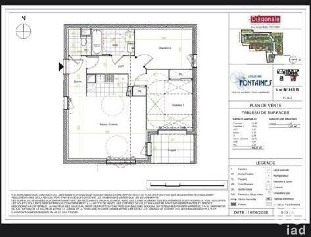 Achat appartement à vendre 3 pièces 65 m² - Dampmart