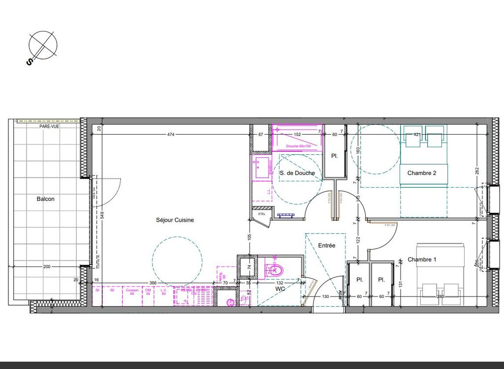 Achat appartement à vendre 3 pièces 61 m² - Thonon-les-Bains