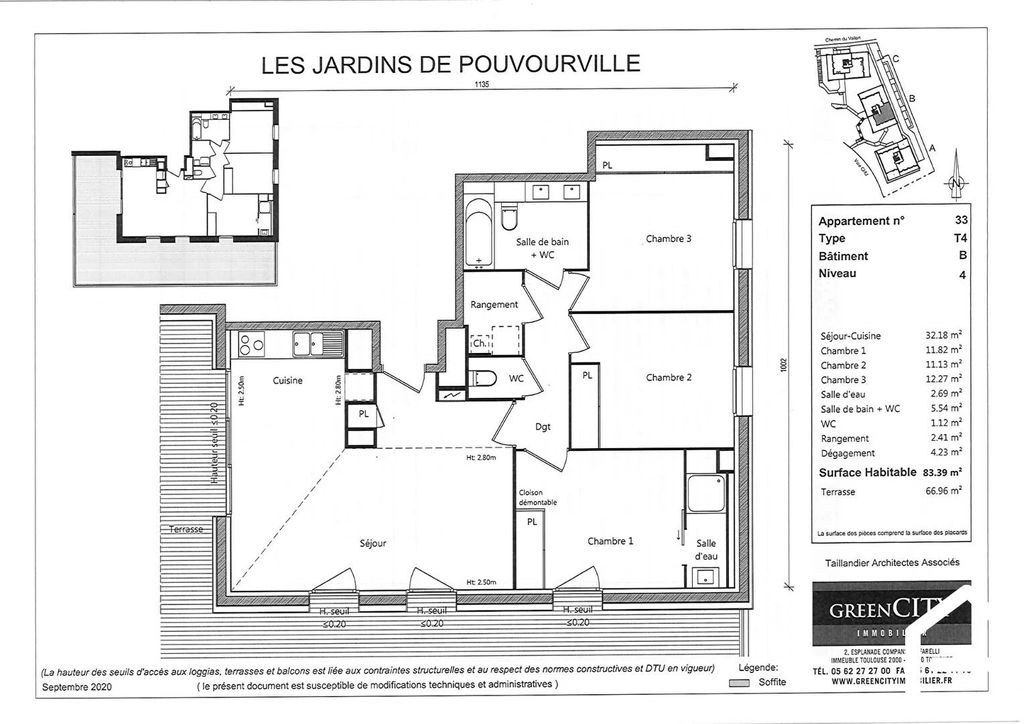 Achat appartement 4 pièce(s) Toulouse