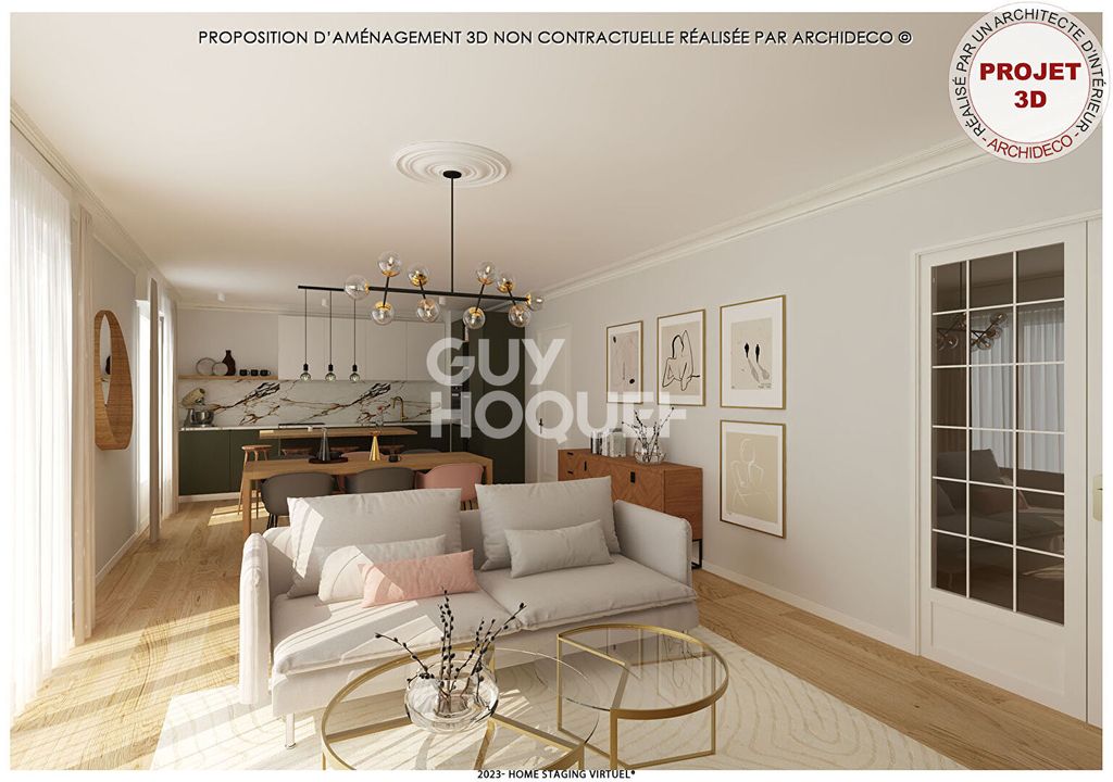 Achat appartement à vendre 4 pièces 99 m² - Chaville