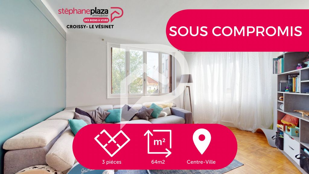 Achat appartement à vendre 3 pièces 64 m² - Le Vésinet