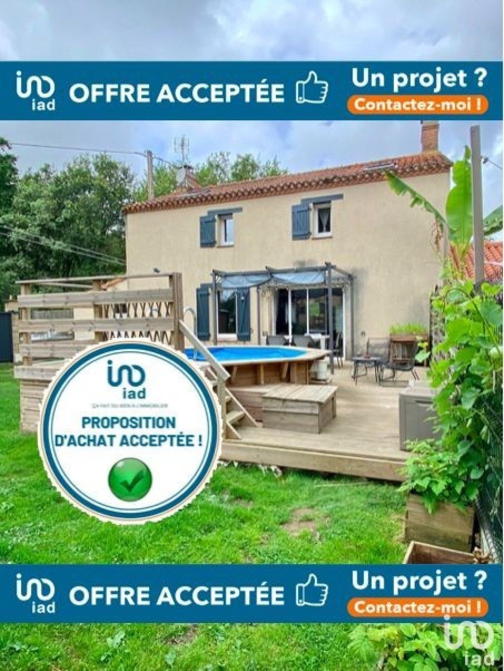 Achat maison à vendre 3 chambres 103 m² - Saint-Hilaire-de-Chaléons