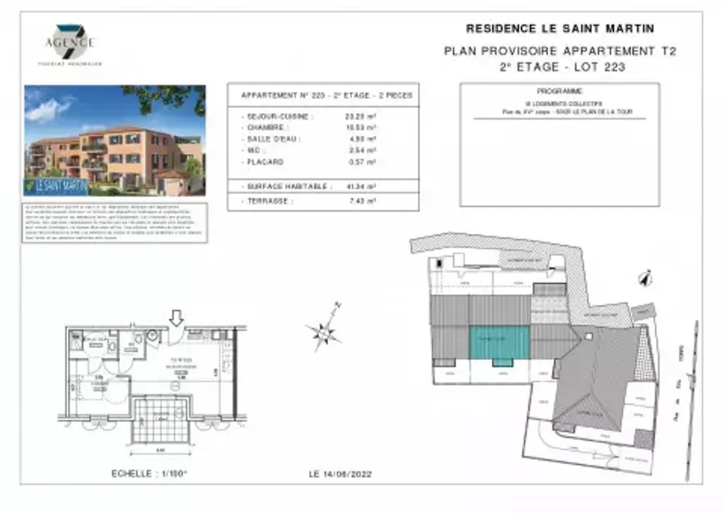Achat appartement à vendre 2 pièces 41 m² - Le Plan-de-la-Tour