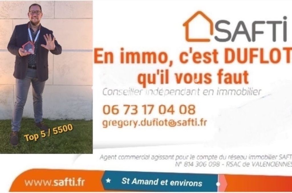 Achat maison à vendre 2 chambres 70 m² - Saint-Amand-les-Eaux