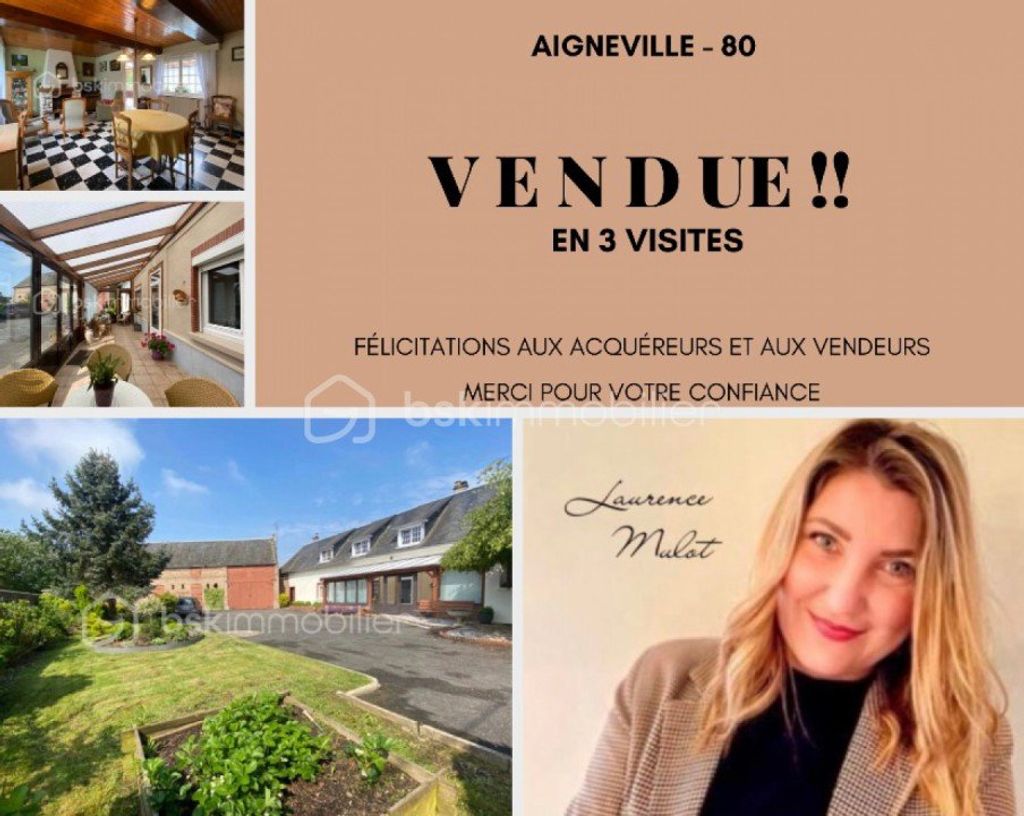 Achat maison à vendre 5 chambres 180 m² - Feuquières-en-Vimeu