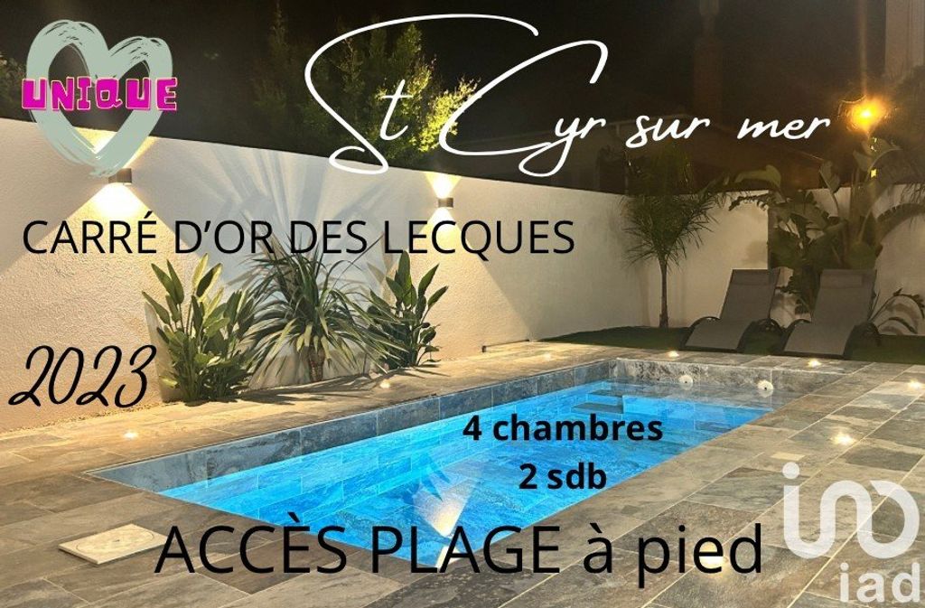 Achat maison à vendre 4 chambres 128 m² - Saint-Cyr-sur-Mer