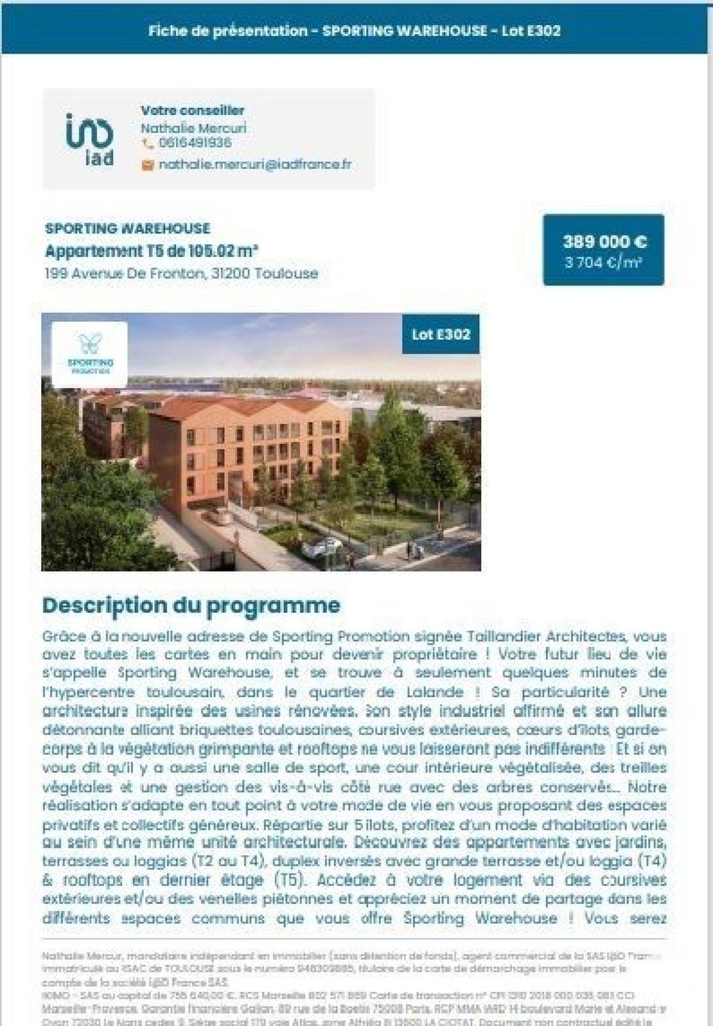 Achat appartement à vendre 5 pièces 105 m² - Toulouse