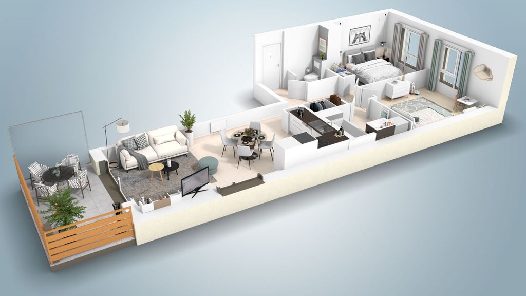 Achat appartement à vendre 3 pièces 64 m² - Brenthonne