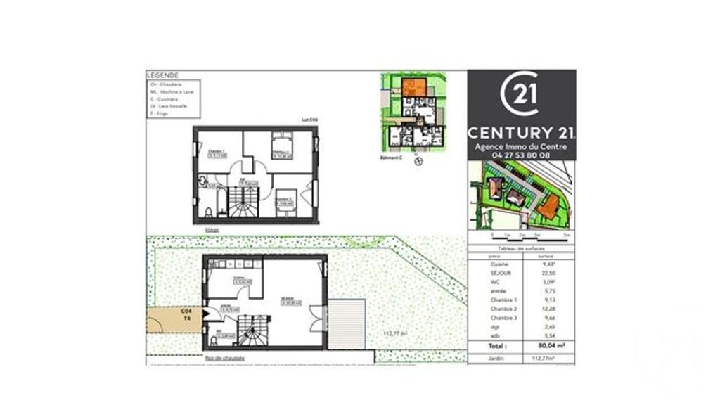 Achat duplex 4 pièces 80 m² - Saint-Just