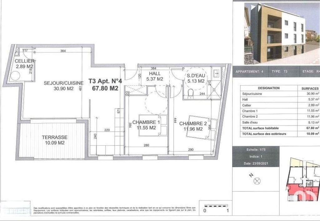 Achat appartement à vendre 3 pièces 67 m² - Puget-sur-Argens