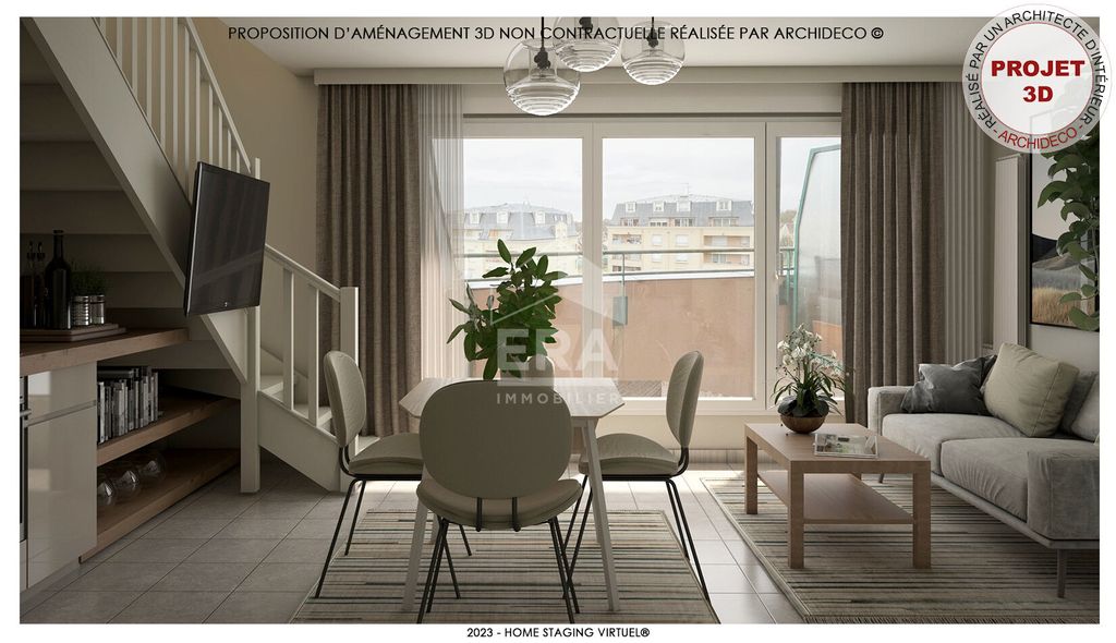 Achat duplex à vendre 2 pièces 49 m² - Dammarie-les-Lys