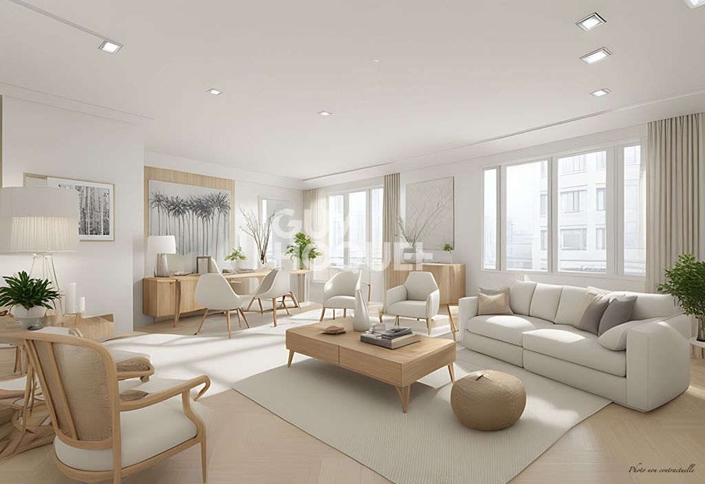 Achat appartement à vendre 4 pièces 91 m² - Paris 16ème arrondissement