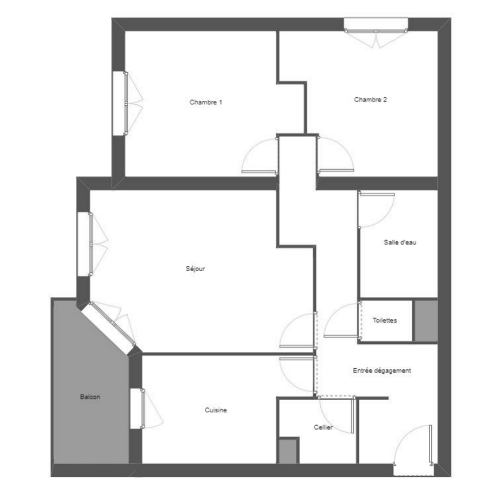 Achat appartement à vendre 3 pièces 63 m² - Anglet