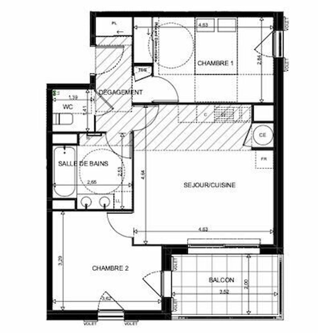 Achat appartement à vendre 2 pièces 60 m² - La Crau