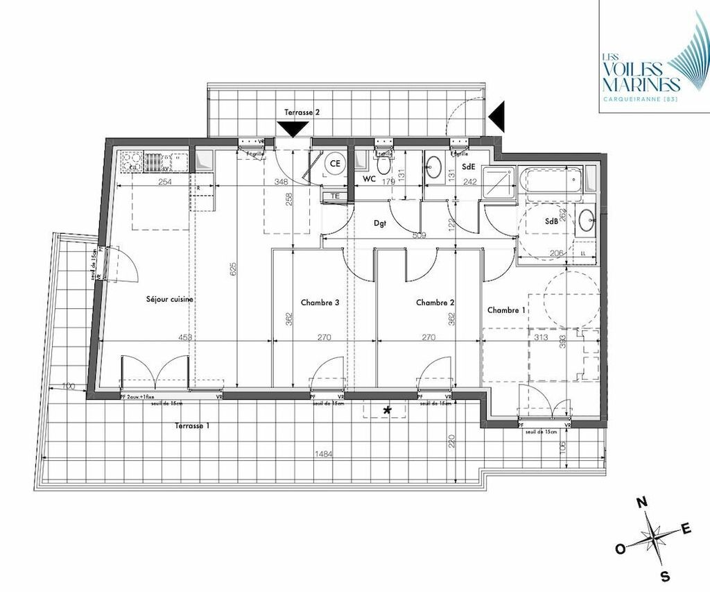 Achat appartement à vendre 3 pièces 80 m² - Carqueiranne