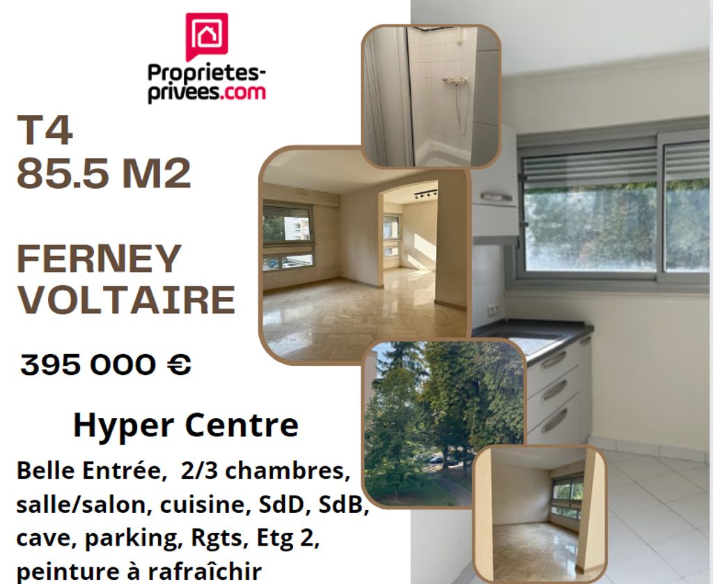 Achat appartement à vendre 4 pièces 85 m² - Ferney-Voltaire