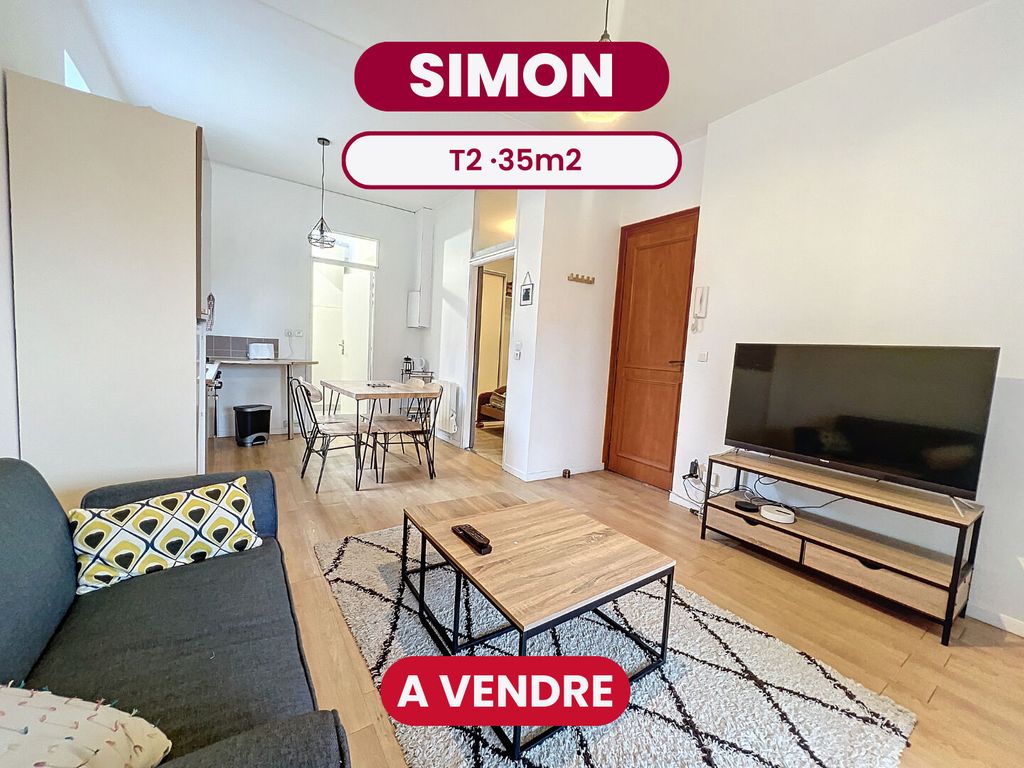 Achat appartement à vendre 2 pièces 35 m² - Saint-André-lez-Lille