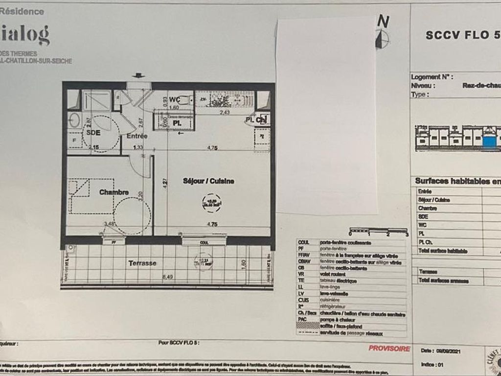 Achat appartement à vendre 2 pièces 47 m² - Noyal-Châtillon-sur-Seiche