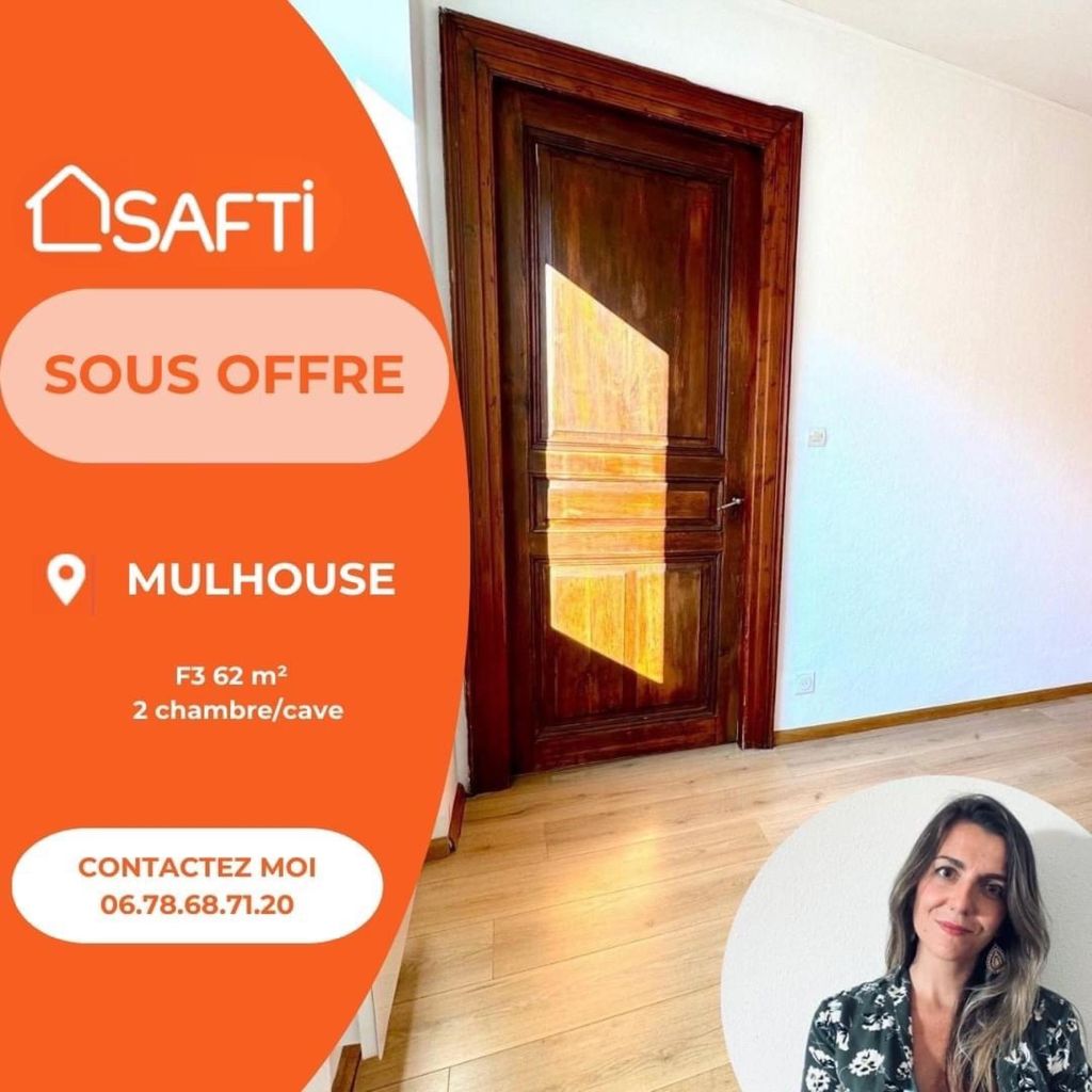 Achat appartement à vendre 3 pièces 62 m² - Mulhouse