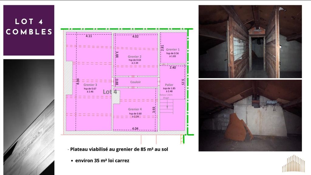 Achat loft à vendre 1 pièce 35 m² - Mâcon